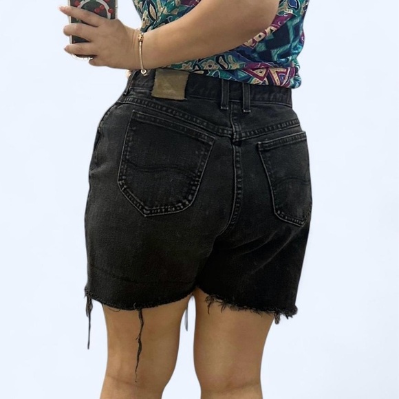 Black Lee Cutoff Shorts - Picture 4 of 5